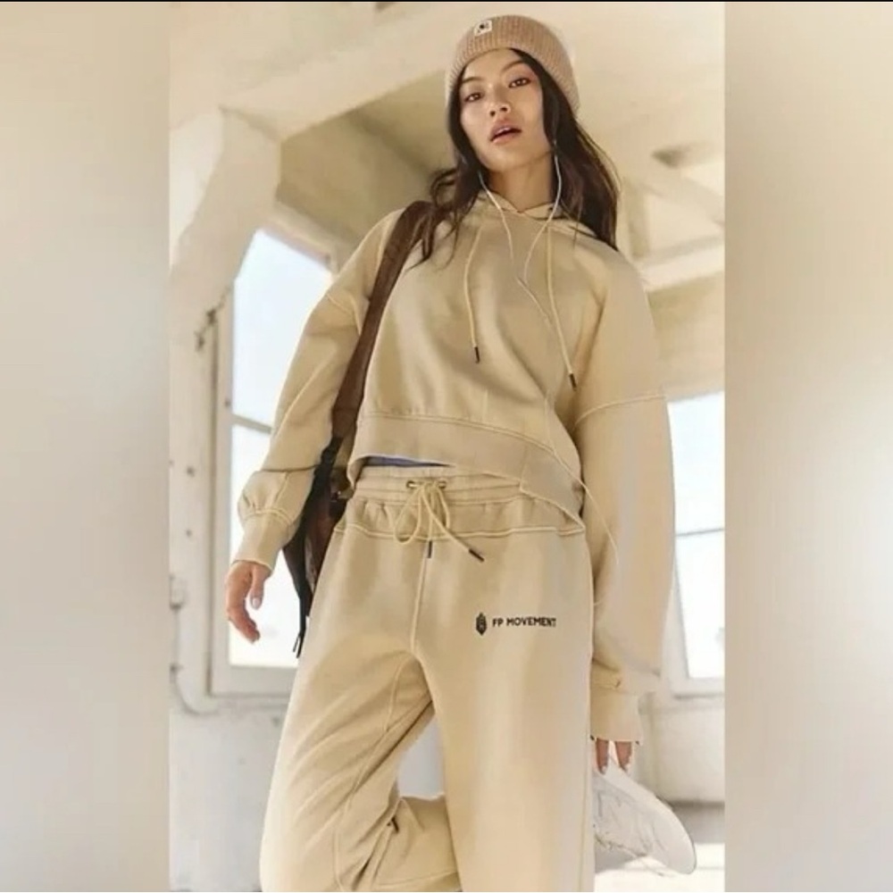 Free People Undefeated Set Womens S Casual Activewear hoodie and sweatpants